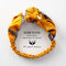 Womens Print Fashion Comfortable Stripe Headwear Travel Home Casual Headband - Yellow