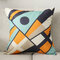 Orange Abstract Pattern Cotton Linen Pillow Case Home Fabric Sofa Mediterranean Cushion Cover - #5