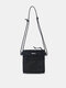 Men Nylon Contrast Color Patchwork Mesh Breathable Zipper Crossbody Bags Mini Envelope Bag Phone Bag - Black