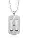 Trendy Simple Geometric-shaped Hollow Letter Pendant Round Bead Chain 3 Wearing Methods Stainless Steel Necklace - H