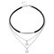 Trendy Shell Statement Necklace Multilayer Clavicle Necklace Sliver Alloy Women Necklace - Silver