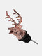 1 PC Deer Head Pourer With Detachable Design Good Gloss And Elegant Pourer Electroplating Process Creative Cork Pourer Four Colors - Rose