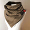 Women Casual All-match Dots Thick Warmth Shawl Printed Scarf - Coffee