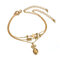 Bracelets de cheville à la mode Ananas Bracelets de cheville en alliage Star à plusieurs couches - d'or