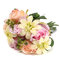 Bride Silk Rose Dahlia Bouquet Artificial Flower Wedding Party Supply Home Decoration - Pink