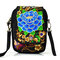 Woman Tribal Retro Shoulder Bag Canvas Chinese Style Phone Bag Little Bag For Woman - Blue
