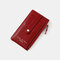 Women RFID Anti Theft 7 Card Slots Wallet Purse - Red