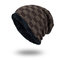 Hat Tide Knit Wool Hat Season Plus Warm Collision Color Small Square Head Outdoor Male Hat  - Khaki