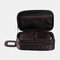 Women Waterproof Solid Travel Double Layer Storage Cosmetic Bag - Coffee