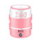 2L Electric Lunch Box Heating Box Seal Keep Fresh Rice Cooker Bento Box - Pink