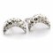 S925 Silver Earrings Moon Crystal Women Earrings - White