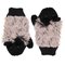 Winter Thermal Cartoon Hedgehog Mittens 2 Layers Inner Fleece Artificial Fur Gloves - Black