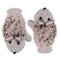 Winter Thermal Cartoon Hedgehog Mittens 2 Layers Inner Fleece Artificial Fur Gloves - Gray