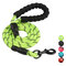 5 Colors Reflective Strong Pet Long Lead Leash Large Dog Running Rope Safety Leash - Green
