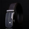 125CM Men Business Genuine Cowhide Leather Belt Durable Automatic Buckle Waistband - Brown