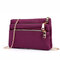 Women Pure Color Multi-pockets Shoulder Bags Chain Crossbody Bags - Purple