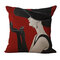 1 PC Romantic Style Decorative Square Cotton Pillowcase Elegant Women Car Cushion Cover Throw Pillow Cover - #4