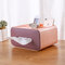 Living room Tissue Box Cover Paper Toilet Box Tissue Roll Paper Tissue Box Home Bathroom Car Organizer Decoration Tools - Pink