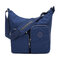 Women Nylon Leisure Waterproof Shoulder Bag Travel Mummy bag - Blue