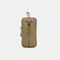 Men Waterproof 6.5 Inch Phone Holder Water Bottle Tactical Outdoor Phone Bag Waist Belt Bag - Khaki