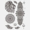 Black Feather Mandala Flower Temporary Tattoo Sticker Waterproof Body Art Arm Tattoo Transfer Paper - 07