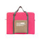 Travel Folding Handbags Clothing Storage Large Capacity Luggage Bag  - Rose Red