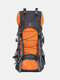 Men 60L Super Larger Capacity Waterproof Outdoor Camping Hiking Travel Backpack - Orange