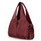 CHIBAO Nylon Light Tote Bags Casual Summer Beach Shoulder Bags Shopping Bags - Burgundy