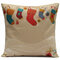 Capas de almofadas com meias de natal e sofá em casa capa de almofada quadrada - #1