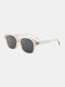 Unisex PC Full Oval Frame Sunshade UV Protection Polarized Vintage Fashion Sunglasses - #03