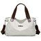 Women Canvas Large Capacity Shoulder Bags Handbags Casual Crossbody Bags - Beige