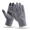 Men Touch Screen Windproof Warm Velvet Full-finger Gloves Fitness Tactical Skiing Driving Gloves - Grey