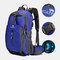 Men Polyester Free Rain Cover 40L Waterproof Outdoor Hiking Travel Lightweight Backpack - Blue