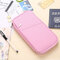Women Oxford Passport Bag Portable  Boarding Bag Clutches Bag - Pink