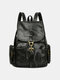 Vintage Multi-Carry Anti theft Multifunction Waterproof Casual Backpack - Black