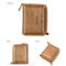 Vintage PU Leather Short Zipper Card Holder Wallet For Men - 003