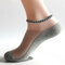 Unisex Boat Socks Casual Cotton Sport Short Socks Breathable Net Hole Design Socks - Light Grey