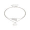 Bohemian Personality Surf Double-layer Silver Anklets Beach Letter 3D Wavy Anklet - 01