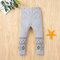 Children Printed Soft Casual Pants For 1-7Y - Grey