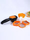 1 PC Multi-function Five-In-One Vegetable Cutter Push-Type vegetable Cutter Fruit Vegetable Salad - Orange