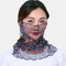 Polka Dot Floral Breathable Printing Masks Neck Protection Sunscreen Ear-mounted Scarf - #02