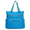 Casual Women Nylon Large Capacity Waterproof Handbag Shoulder Bag  - Sky Blue