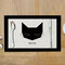 جميل القط الطعام حصيرة الكرتون الأسود القط نمط مطبوعة القطن والكتان حصيرة - #4