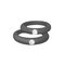 5MM Colorful Environmental Silicone Rings Rhinestones Couple Rings Wedding Gift for Men for Women - Grey