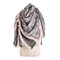 Women Long Winter Warm Cotton Scarf Tassel Soft Fashion Stripe Shawl Blanket Scarf  - Pink