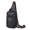 Vintage Outdoor Casual Sport Sling Bag Chest Bag Crossbody Bag For Men - Black