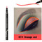Penna per eyeliner liquido a 12 colori Fluorescenza Penna per eyeliner impermeabile a lunga durata Trucco - Rosso-arancio
