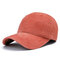 Mens Women Solid Washed Cotton Baseball Cap Funny Hat Sunshade Sport Summer Hats - Orange