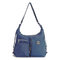 Women Nylon Waterproof Multifunctional Handbags Crossbody Bag Backpack Large Capacity Shoulder Bags - Grey