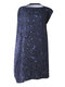Women Casual Irregular Galaxy Print Sleeveless Dress - As Picture